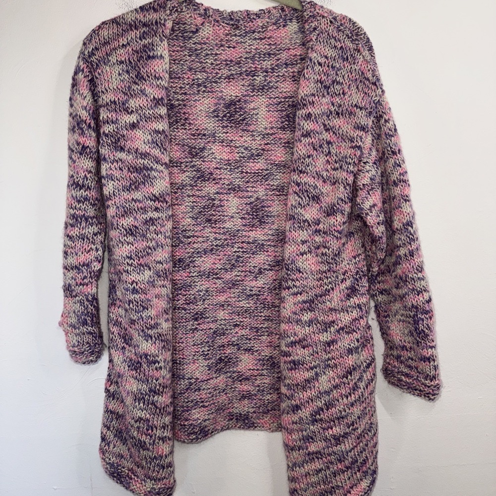 Handmade Vintage Women's Sweater Cardigan with Cable Knit NO SIZE TAG